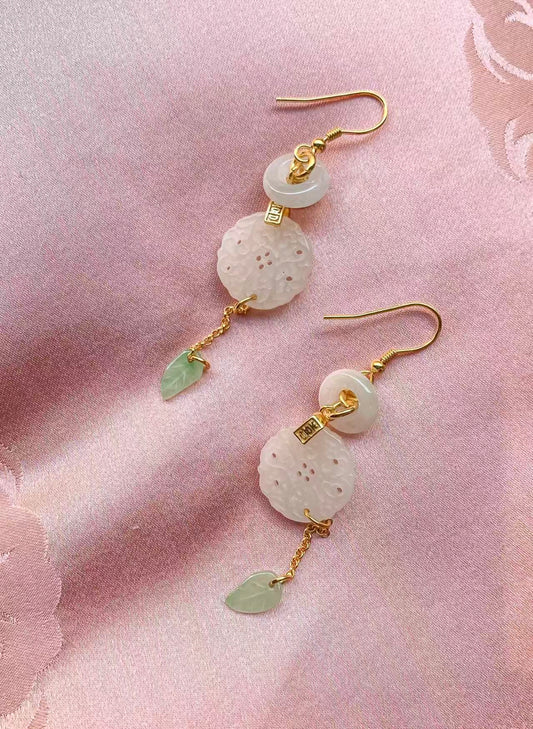 Jade earrings