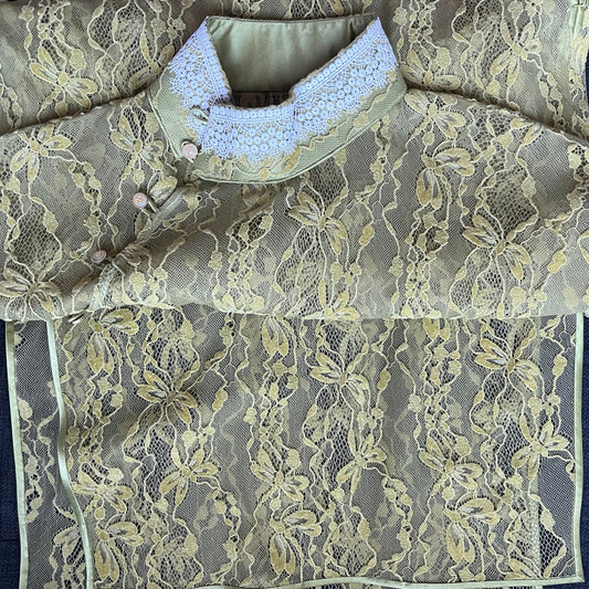 drop sleeve long cheongsam